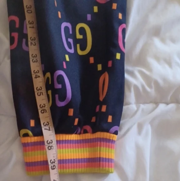 Gucci Jumbo Logo/ Monogram Sweatpants Large Unisex - Picture 9 of 12